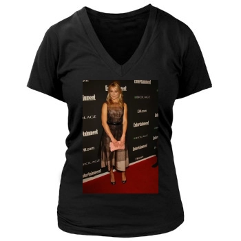 Elisabeth Rohm Women's Deep V-Neck TShirt