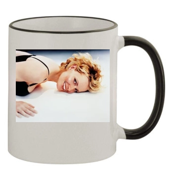 Elisabeth Shue 11oz Colored Rim & Handle Mug