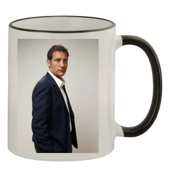 Clive Owen 11oz Colored Rim & Handle Mug