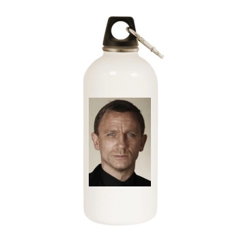 Daniel Craig White Water Bottle With Carabiner