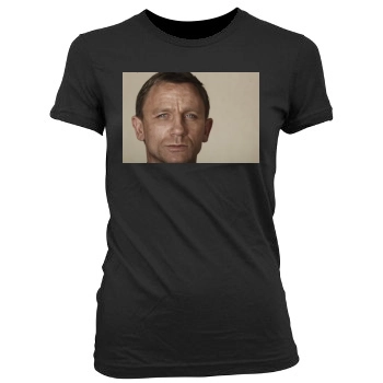 Daniel Craig Women's Junior Cut Crewneck T-Shirt