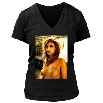 Elisabetta Canalis Women's Deep V-Neck TShirt