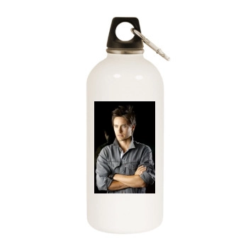 Jared Leto White Water Bottle With Carabiner