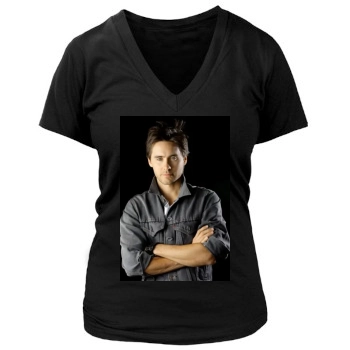 Jared Leto Women's Deep V-Neck TShirt