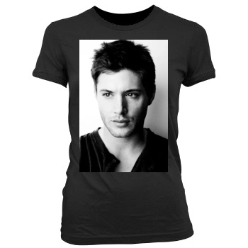 Jensen Ackles Women's Junior Cut Crewneck T-Shirt