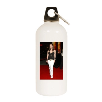 Eliza Dushku White Water Bottle With Carabiner