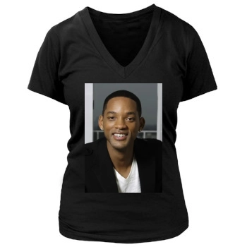 Will Smith Women's Deep V-Neck TShirt