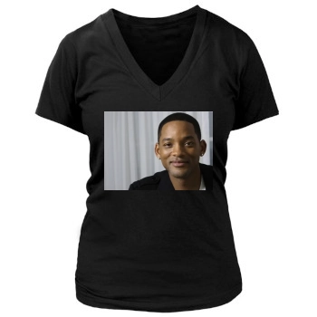 Will Smith Women's Deep V-Neck TShirt