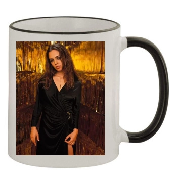 Eliza Dushku 11oz Colored Rim & Handle Mug