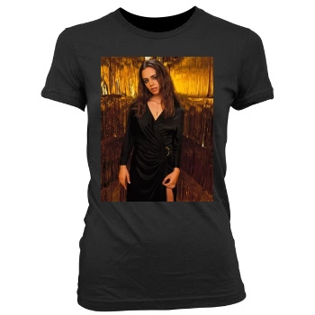 Eliza Dushku Women's Junior Cut Crewneck T-Shirt