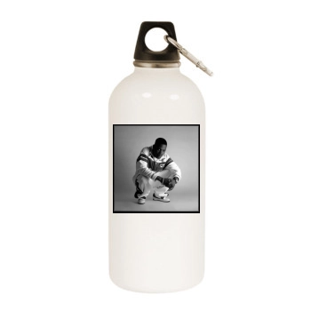 Cormega White Water Bottle With Carabiner