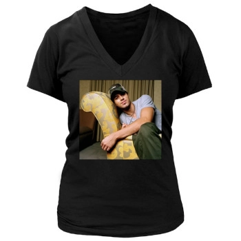 Enrique Iglesias Women's Deep V-Neck TShirt