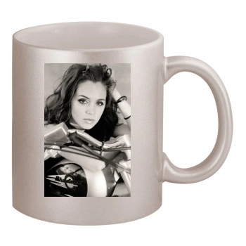 Eliza Dushku 11oz Metallic Silver Mug