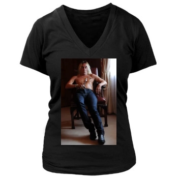 Iggy Pop Women's Deep V-Neck TShirt