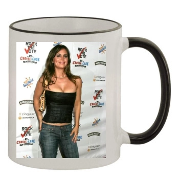 Eliza Dushku 11oz Colored Rim & Handle Mug