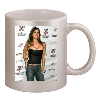 Eliza Dushku 11oz Metallic Silver Mug