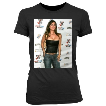 Eliza Dushku Women's Junior Cut Crewneck T-Shirt