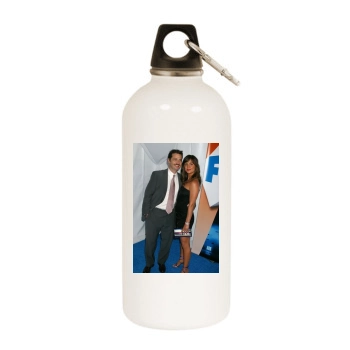 Eliza Dushku White Water Bottle With Carabiner