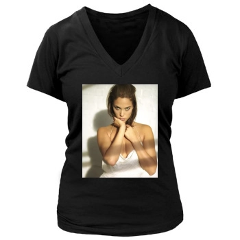 Elizabeth Berkley Women's Deep V-Neck TShirt