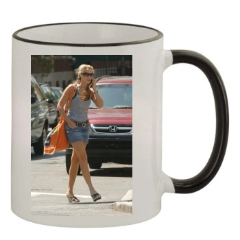 Elizabeth Berkley 11oz Colored Rim & Handle Mug