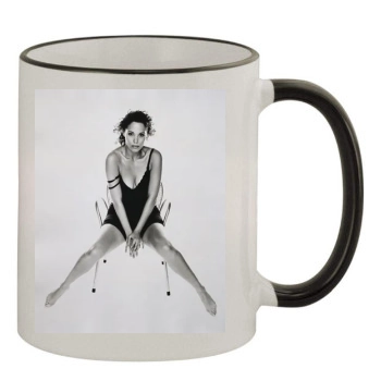 Elizabeth Berkley 11oz Colored Rim & Handle Mug