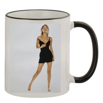 Elizabeth Berkley 11oz Colored Rim & Handle Mug