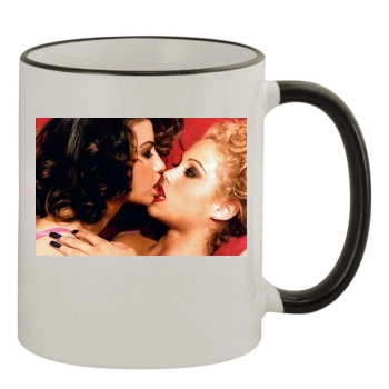 Elizabeth Berkley 11oz Colored Rim & Handle Mug