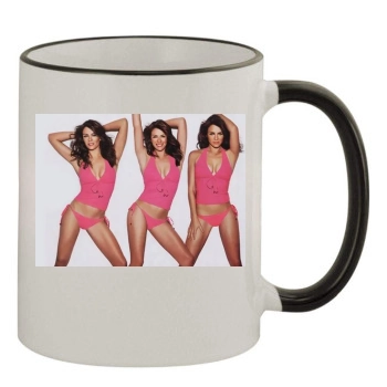 Elizabeth Hurley 11oz Colored Rim & Handle Mug