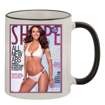 Elizabeth Hurley 11oz Colored Rim & Handle Mug