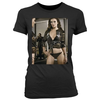 Elizabeth Hurley Women's Junior Cut Crewneck T-Shirt