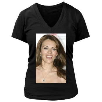 Elizabeth Hurley Women's Deep V-Neck TShirt