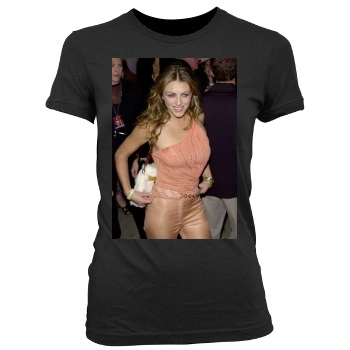 Elizabeth Hurley Women's Junior Cut Crewneck T-Shirt