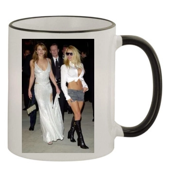 Elizabeth Hurley 11oz Colored Rim & Handle Mug