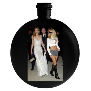 Elizabeth Hurley Round Flask