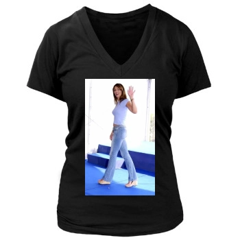 Elizabeth Hurley Women's Deep V-Neck TShirt