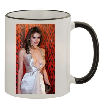 Elizabeth Hurley 11oz Colored Rim & Handle Mug