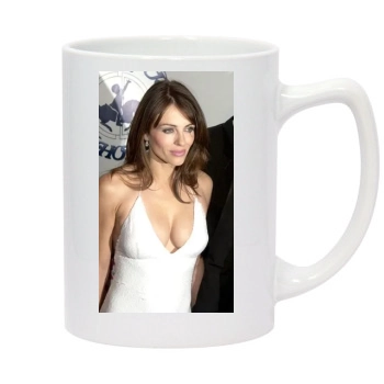 Elizabeth Hurley 14oz White Statesman Mug