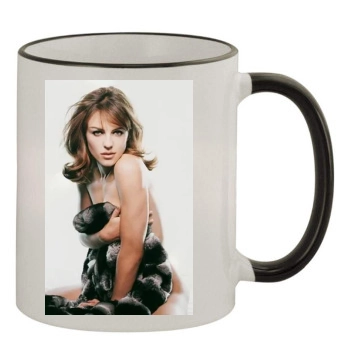 Elizabeth Hurley 11oz Colored Rim & Handle Mug