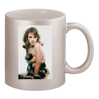 Elizabeth Hurley 11oz Metallic Silver Mug