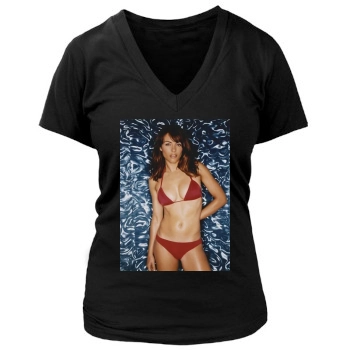 Elizabeth Hurley Women's Deep V-Neck TShirt