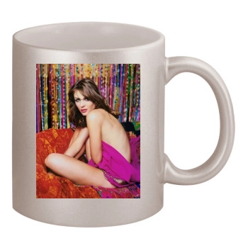 Elizabeth Hurley 11oz Metallic Silver Mug