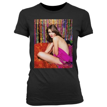 Elizabeth Hurley Women's Junior Cut Crewneck T-Shirt