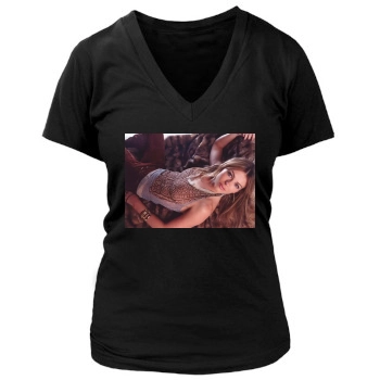 Elizabeth Hurley Women's Deep V-Neck TShirt