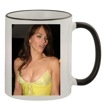 Elizabeth Hurley 11oz Colored Rim & Handle Mug