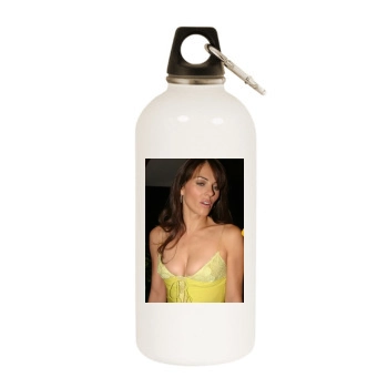 Elizabeth Hurley White Water Bottle With Carabiner