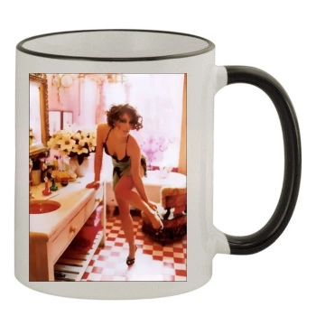 Elizabeth Hurley 11oz Colored Rim & Handle Mug