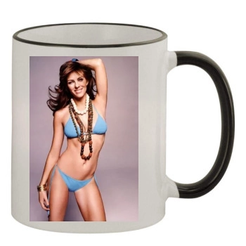 Elizabeth Hurley 11oz Colored Rim & Handle Mug