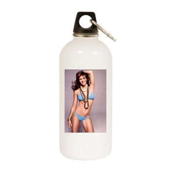 Elizabeth Hurley White Water Bottle With Carabiner