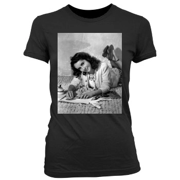 Elizabeth Taylor Women's Junior Cut Crewneck T-Shirt