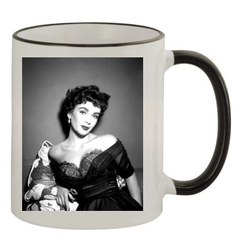 Elizabeth Taylor 11oz Colored Rim & Handle Mug